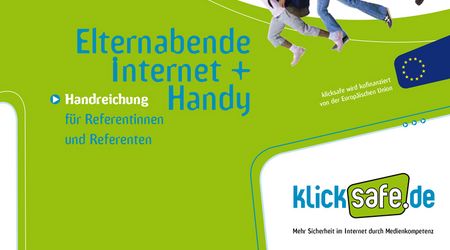 Cover: Handreichung Elternabende Internet + Handy