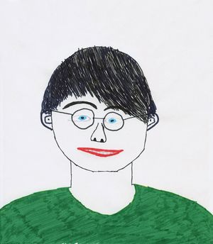 Gemaltes Portraitbild von Noah Weichgrebe