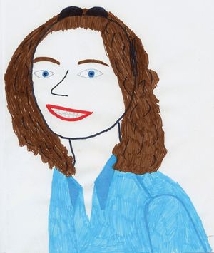Gemaltes Portraitbild von Susanne Sobottke
