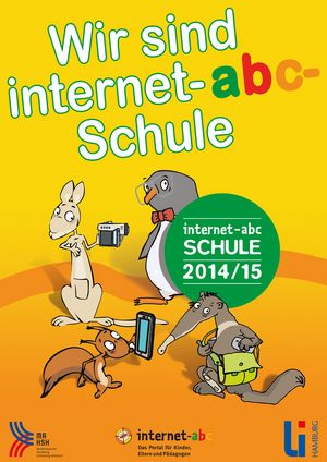 Plakat der MA HSH: Wir sind internet-abc-Schule