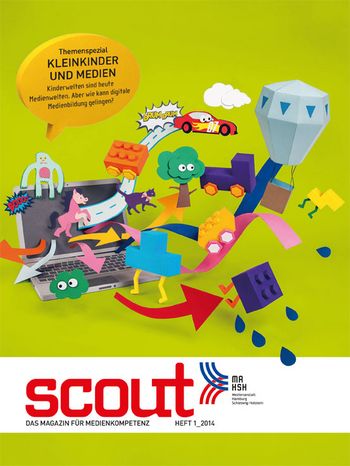 Das Coverbild von scout 1/2014 zum Thema Kleinkinder und Medien