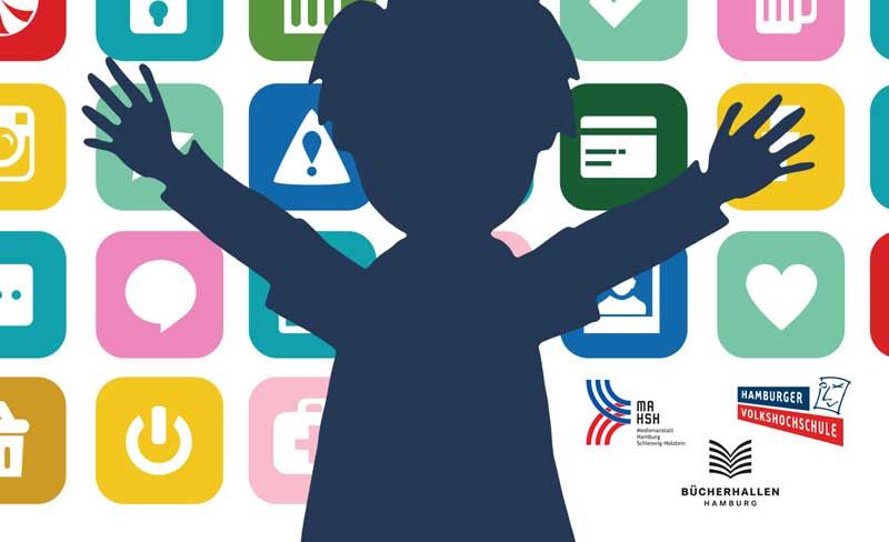 Ausschnitt eines Flyers mit der Aufschrift "Kinderschutz im Internet - Software-Tipps für Eltern"